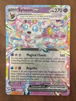 Pokemon TCG Sylveon Ex 041/131 Prismatic Evolutions Double Rare NM Card - Image 1
