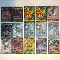Pokemon TCG 15 Card Lot ENG Full Art EX ULTRA RARE - Image 1
