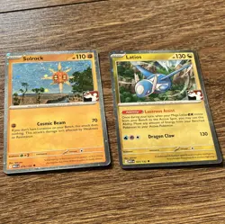 Pokemon 2 Card Cosmic Holo Lot: Solrock 075/132 & Latios 101/132 Play! Pokemon - Image 1