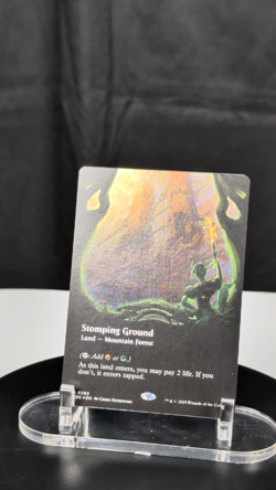 MTG Stomping Ground BORDERLESS FOIL NM Edge of Eternities EOE #0283 Rare Shock - Image 2