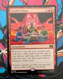 MTG Marvel: Super Heroes Commander Rare WANDA'S VISION NM - Image 1