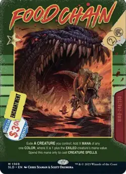 FOOD CHAIN Non-Foil Secret Lair MTG Now on VHS! #1369 Magic The Gathering TCG - Image 1