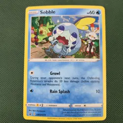 FART SWIRL BLEED 🌀 Sobble SWSH073 Sword & Shield Cosmos Holo Promo Pokemon Card - Image 5