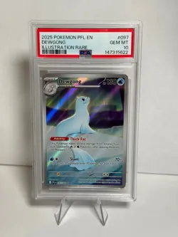 Pokemon Phantasmal Flames Dewgong Illustration Rare #097/094 - PSA 10 GEM MINT - Image 1