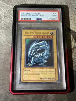 Blue Eyes White Dragon SDK-001 Unlimited Yugioh PSA 9 - Image 1