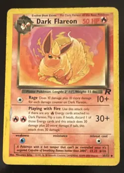 The Pokemon Company Team Rocket Dark Flareon 35/82 Uncommon ENG - Image 1