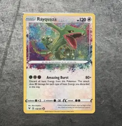 Nintendo Pokemon TCG Rayquaza Amazing Rare Holo 138/185 Sword & Shield - Image 1