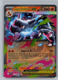 Pokemon Mega Charizard X ex ME02: Phantasmal Flames #013/094 NM - Image 1