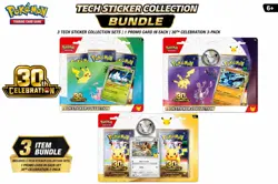 Pokemon TCG 30th Celebration Tech Sticker Bundle - Presale - Image 1