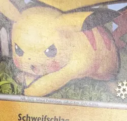 Pokemon TCG Pikachu 78/123 *German* Snowflake Stamp Countdown Calendar 2010 - Image 4