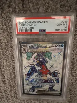 2023 Pokemon Paradox Rift Garchomp ex PSA 10 Gem Mint 219/182 Ultra Rare - Image 1