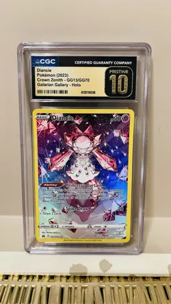 2023 Pokemon Diancie GG13/GG70 Holo Crown Zenith Galarian CGC 10 PRISTINE - Image 1