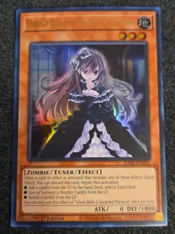 Yu-Gi-Oh! Ghost Belle & Haunted Mansion RA01-EN011 Ultra Rare 1st Edition NM - Image 1