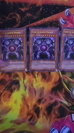 Caius the Shadow Monarch 1st Ed Ultra Rare SDDE-EN001 LP Playset - Image 2