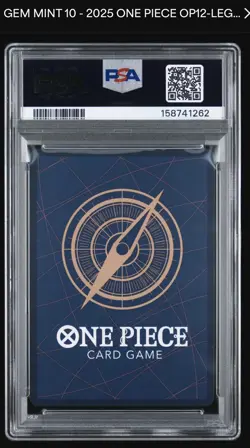 PSA 10 VINSMOKE SANJI ONE PIECE OP12 LEGACY OF THE MASTER TREASURE RARE OP10-063 - Image 2