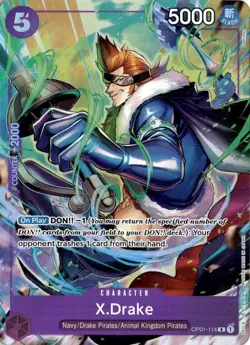 X.Drake (Best Selection Vol. 2) OP01-114 One Piece Promo NM - Image 1