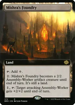 Mishra's Foundry | FOIL | MTG The Brothers' War (Extended Art) #372 | M/NM - Image 1