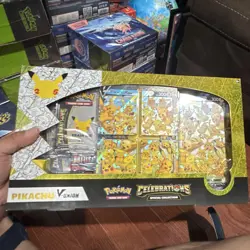 Pokemon TCG Pikachu V-UNION Special Collection Box Celebrations EN 2021 4 Cards - Image 1