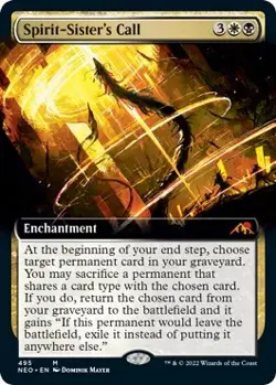MTG Foil - Spirit-Sister's Call (Extended Art) - 495 / NM / English - Image 1