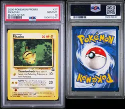2000 Pokemon Pikachu 27/53 Wotc Black Star Promo PSA 10 GEM MINT N3WER CERT - Image 2