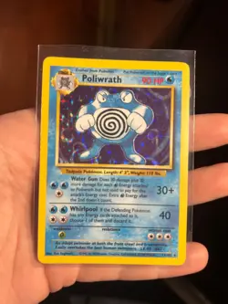 Pokemon TCG Poliwrath Base Set 13/102 Holo 1999-2000 Wizards Base Set Copyright - Image 1
