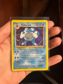 Pokemon TCG Poliwrath Base Set 13/102 Holo 1999-2000 Wizards Base Set Copyright - Image 2