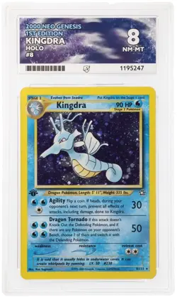 Pokemon Neo Genesis 1st Edition 8/111 Kingdra Holo ACE 8 - Image 1