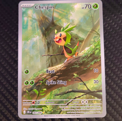 Pokemon TCG Chespin 087/086 SV06 Illustration Rare Holo 70 HP - Image 1