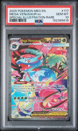 2025 POKEMON MEG EN-MEGA EVOLUTION #177 MEGA VENUSAUR EX PSA 10 - Image 1