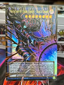 PACK FRESH Magician of Dark Chaos - Black Chaos CHIM-EN027 Secret 1st NEAR MINT - Image 1