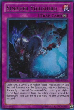 1X NM Sinister Yorishiro - SHSP-EN089 - Ultra Rare 1st Edition - Image 1
