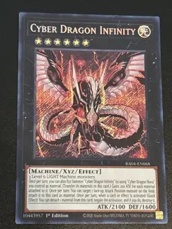 Cyber Dragon Infinity (Secret Rare) RA04-EN068 Quarter Century Stampede 1st... - Image 1