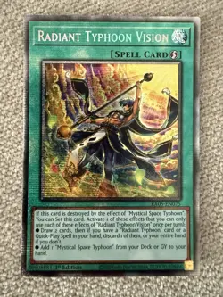 Radiant Typhoon Vision RA05-EN075 Rarity Collection 1st Edition Starlight Rare - Image 1