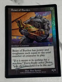 Beast Of Burden Foil Rare Urza's Legacy - Near Mint - Image 1