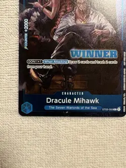 Dracule Mihawk (Winner Pack Vol. 4) - One Piece Promotion Card - Image 4