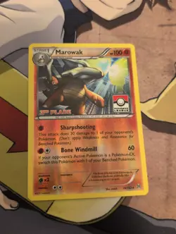 3rd Place Marowak 078/162 Pokemon League Stamped Promo Nintendo Pokemon Card - Image 1