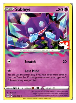 Sableye 070/196 Rare Prize Pack Series Cards Pokemon TCG English Near Mint - Image 1