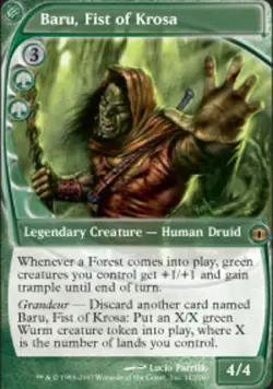 1 x Baru, Fist of Krosa - Future Sight - Moderate Play - MTG - Image 1