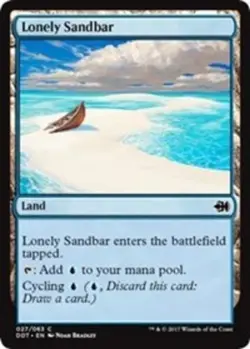 Lonely Sandbar ~ Lightly Played Duel Decks: Merfolk vs Goblins MTG Magic Ultimat - Image 1