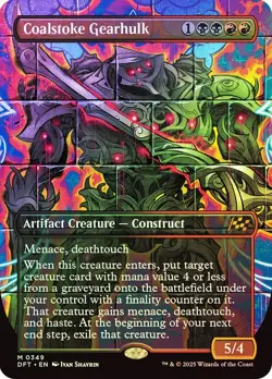 Coalstoke Gearhulk Foil Borderless Aetherdrift NM MTG - Image 1