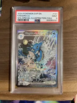 2024 POKEMON SVP EN-SV BLACK STAR PROMO #131 KINGDRA EX PSA 9 - Image 2