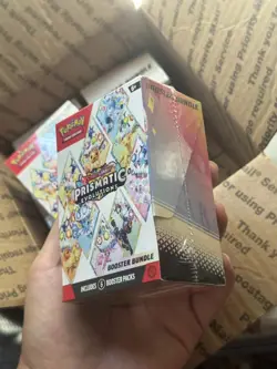 Pokemon Scarlet & Violet Prismatic Evolutions Booster Bundle SEALED - Image 2