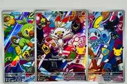 First Partner Illustration Collection Series 2 Gen 8 Galar Set Pokemon IR's NM - Image 1
