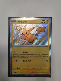 Pokemon Pikachu 131/091 SV: Paldean Fates Holo - Image 1