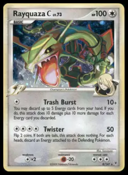 Pokemon Rayquaza C Holo Rare Supreme Victors 8/147 - Image 1
