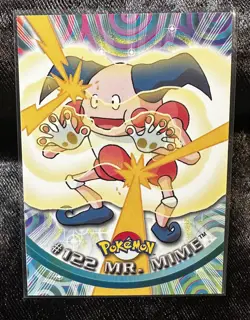 2000 Pokemon MR. MIME #122 [Non-Holo] Topps Blue Logo 1st TV Animation MT-NM 💎 - Image 1