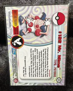 2000 Pokemon MR. MIME #122 [Non-Holo] Topps Blue Logo 1st TV Animation MT-NM 💎 - Image 2