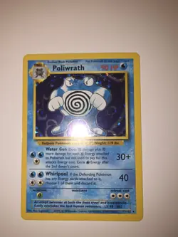 Poliwrath 13/102 Base Set Shadowless Holo Rare POKEMON - Image 2