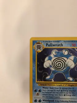 Poliwrath 13/102 Base Set Shadowless Holo Rare POKEMON - Image 3