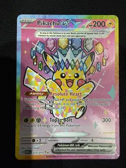 Pokemon TCG Pikachu ex SIR 277/217 Ascended Heroes - NEAR MINT - Image 4